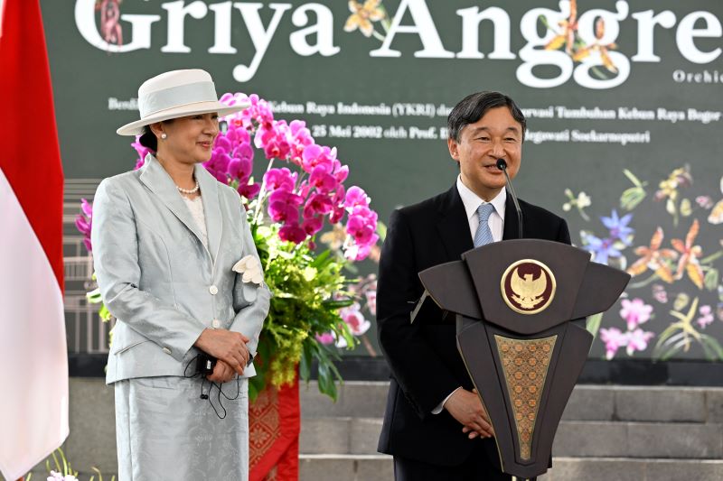 ボゴール植物園は上皇上皇后両陛下も訪問されたことがあるという（2023年6月19日、代表取材）