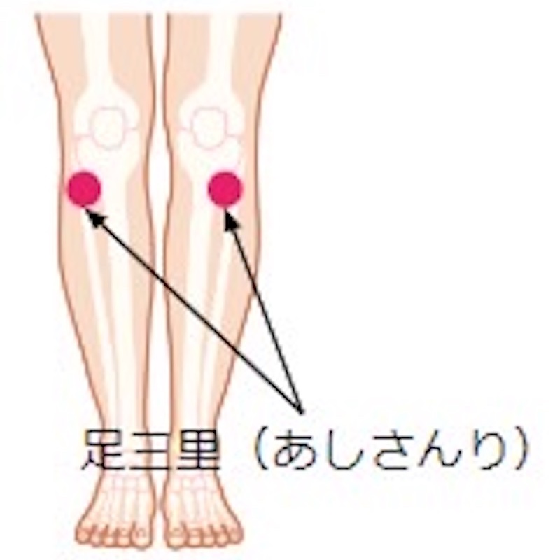 「足三里」の図解