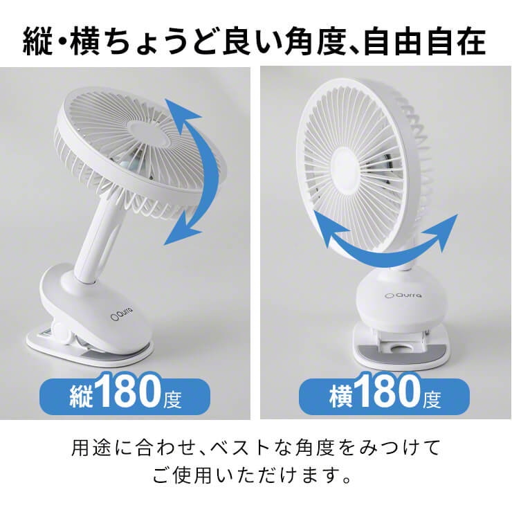 用途に合わせて最適な角度に調整できる