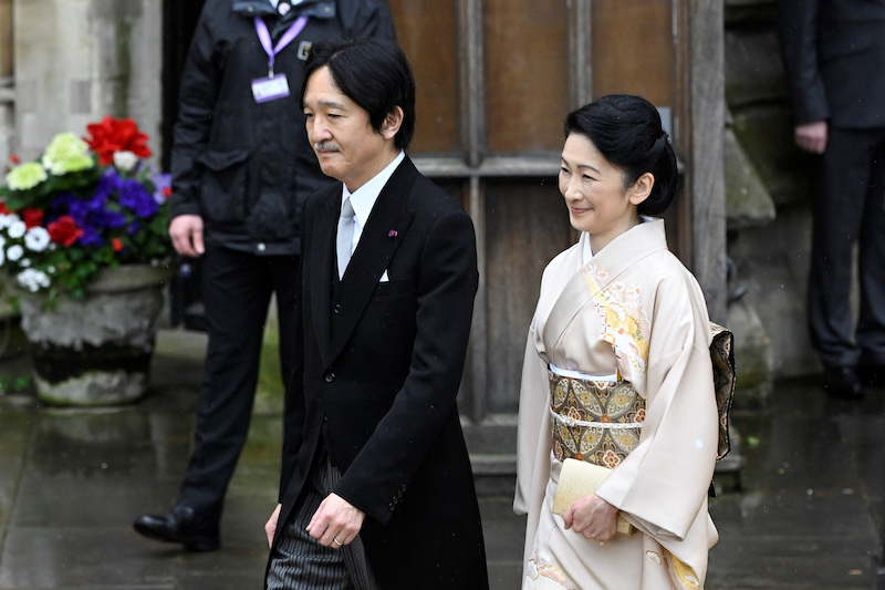 2023年5月、淡いピンクの着物をお召しに（2023年5月6日、Ph／GettyImages）