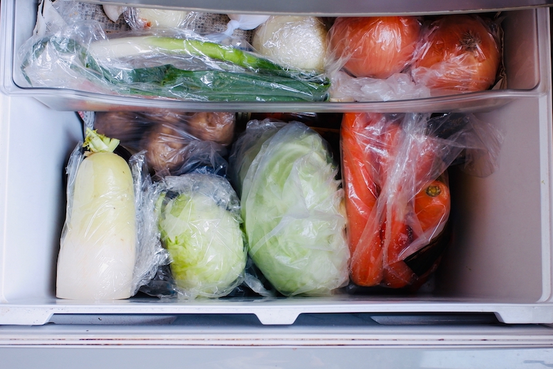 野菜が詰まった野菜室