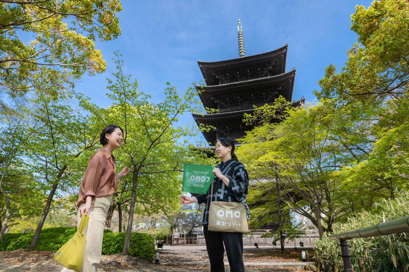 1200年の歴史ある東寺の境内の魅力を深く感じることができる（OMO3 京都東寺 by 星野リゾート）