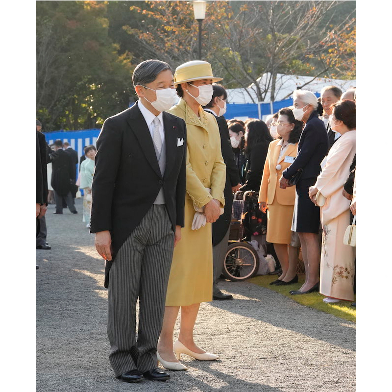 晴天に恵まれた秋の園遊会（2023年11月2日、Ph／JMPA）