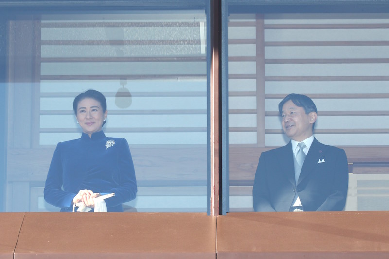 髪はタイトにまとめられ凛としたたたずまい（2018年１月2日、Ph／田中麻以）