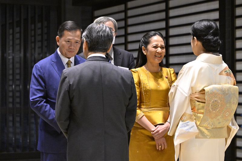 日本ASEAN（東南アジア諸国連合）友好協力50周年特別首脳会議に出席の各国首脳夫妻を招いた茶会をご開催の天皇皇后両陛下