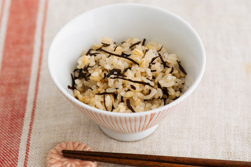 「ひじきの炊き込みご飯」