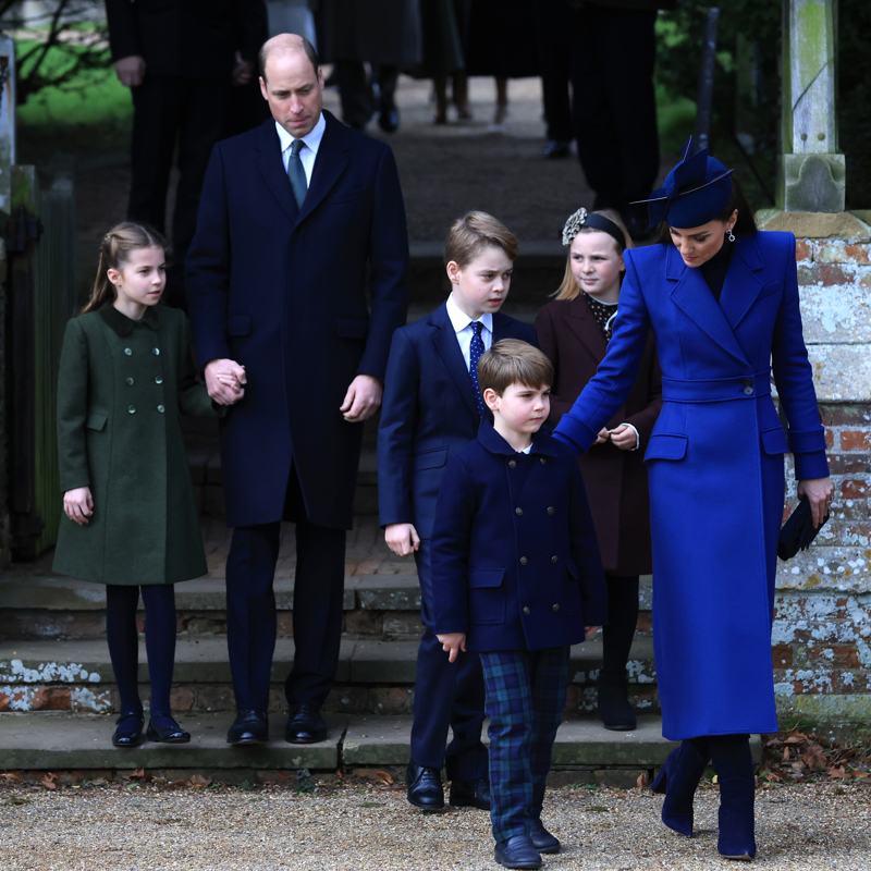 キャサリン皇太子妃も好きなダブルボタンのコート（2023年12月25日、Ph／GettyImages）