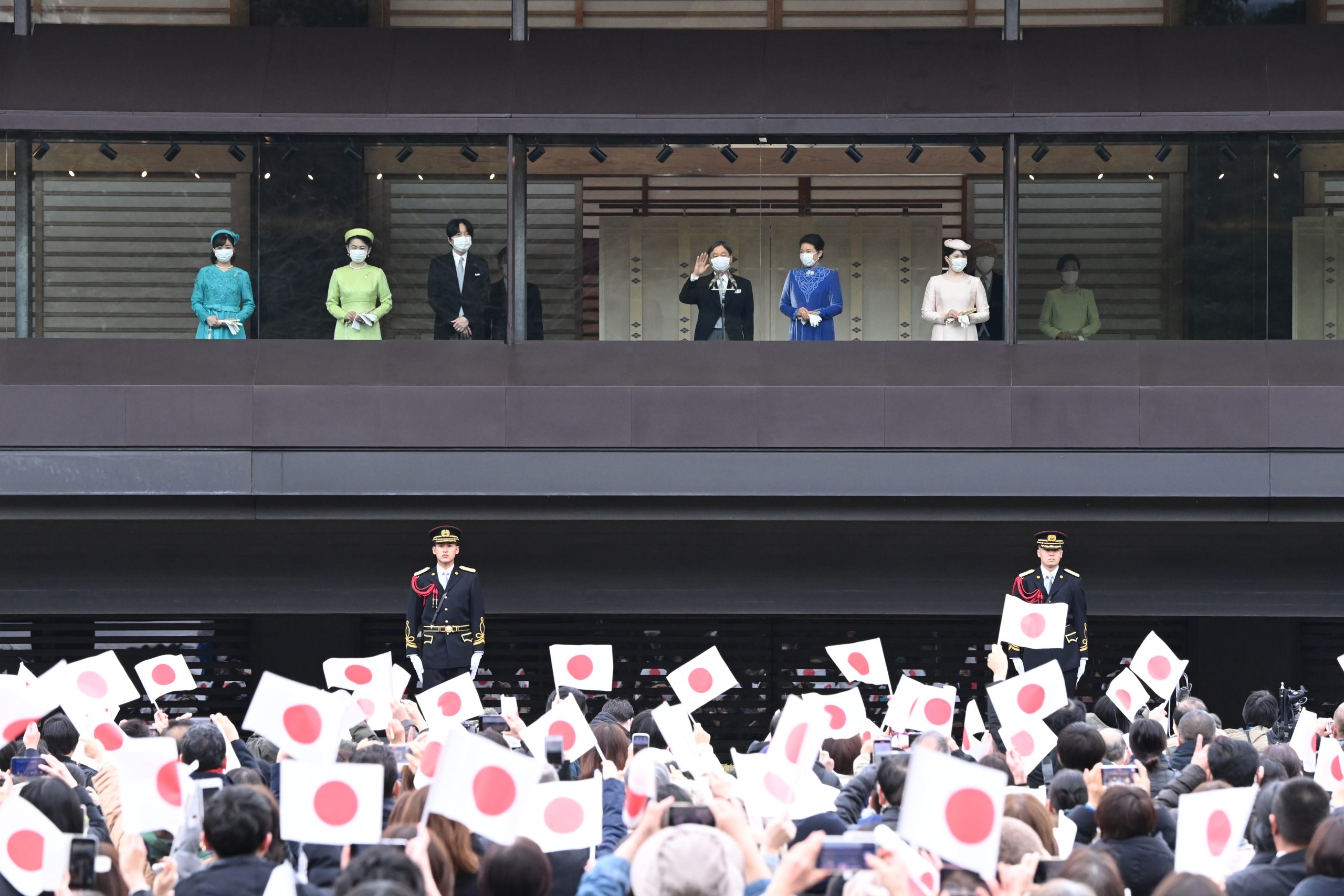 2023年の天皇陛下の63歳の誕生日の一般参賀にて（2023年2月23日、Ph／JMPA）