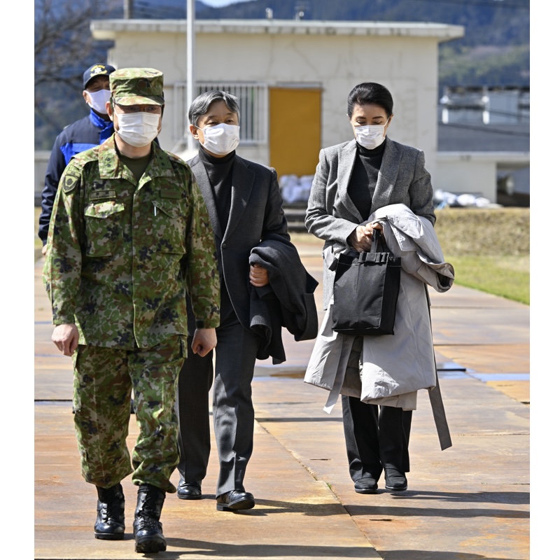 現地の負担にならないため食事も持参された（2024年3月22日、Ph／JMPA）