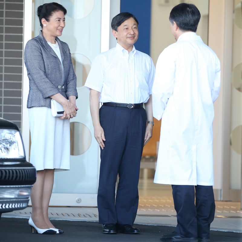 4年ぶりの兵庫県へのご訪問だった（2018年8月4日、Ph／JMPA）