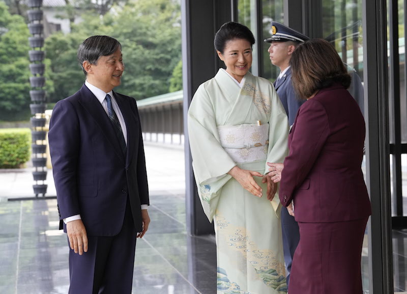 終始笑顔が耐えない天皇皇后両陛下（2024年7月17日、Ph／JMPA）