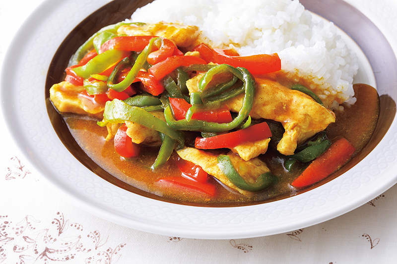 照り焼き風チキンカレー