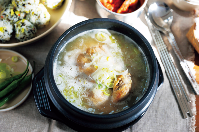 韓国の土鍋で作った参鶏湯