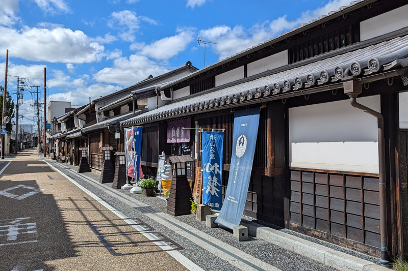 城東町並み保存地区。訪れたのは週末だったが、落ち着いた雰囲気の中で町歩きが楽しめる