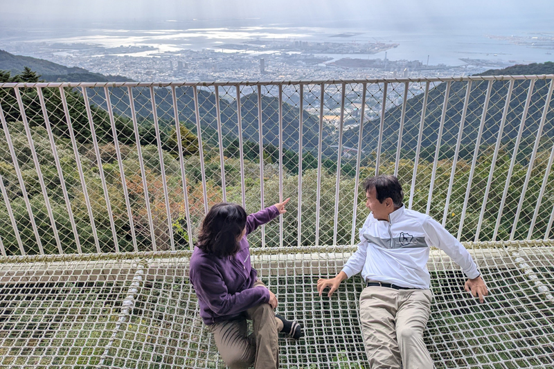 2日目は天気も回復。ハンモックテラスで絶景をひとり占め