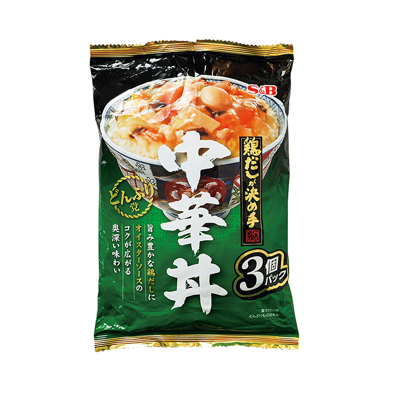 【2位】S＆Bの『どんぶり党 鶏だしが決め手 中華丼』のパッケージ