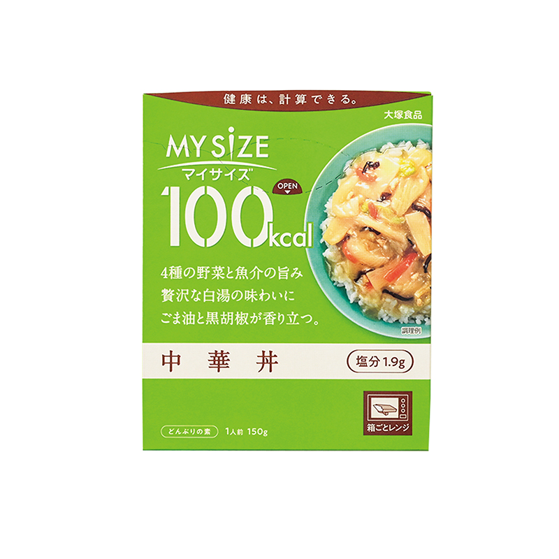 【8位】『マイサイズ100kcal 中華丼』（大塚食品）のパッケージ