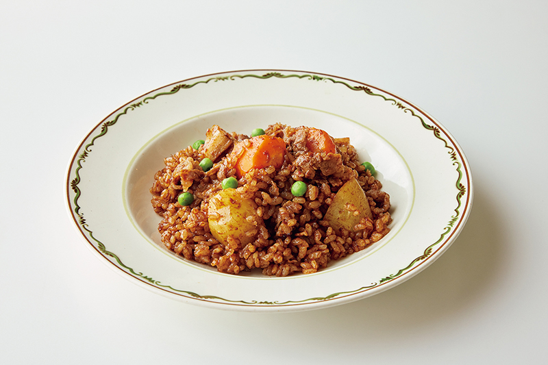 「根菜と牛こまのビーフシチューご飯」