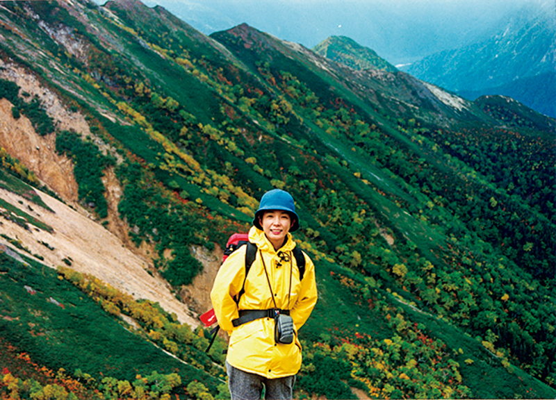 1990年の初登山は、標高2763mの燕岳。「変化に富んだコースが楽しいんです」（市毛さん）