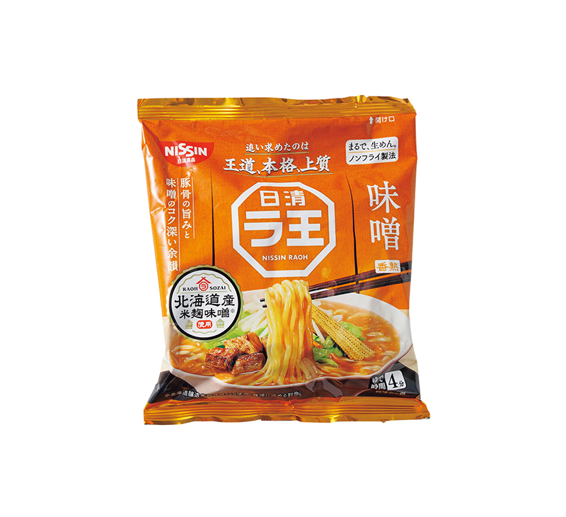 【2位】日清食品「日清ラ王 味噌」3食 376円