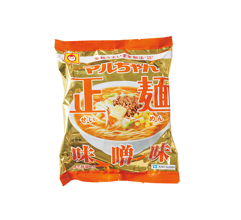 【1位】東洋水産「マルちゃん正麺 味噌味」5食 516円