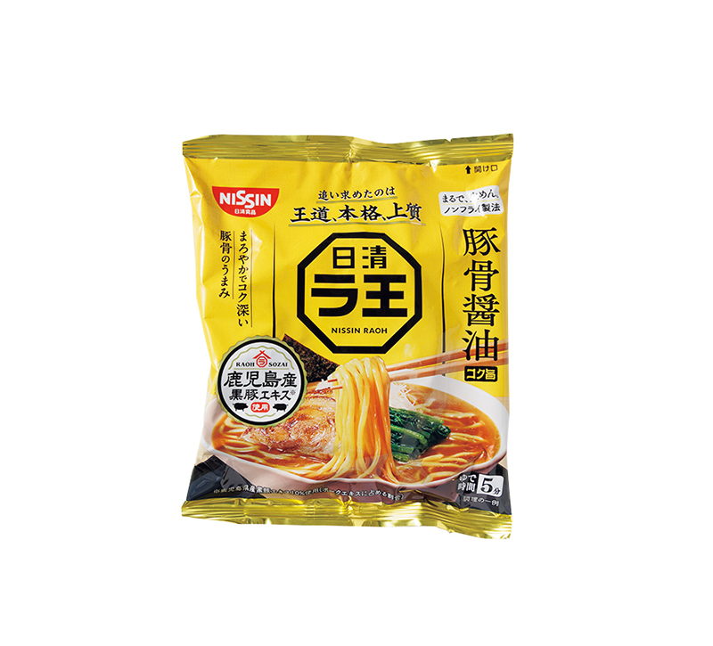 【6位】日清食品「日清ラ王 豚骨醤油」3食 376円