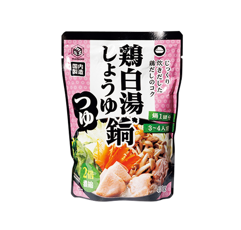 【1位】「濃くて旨い 鶏白湯鍋つゆ」（もへじ）／600g（2～3人前） 321円