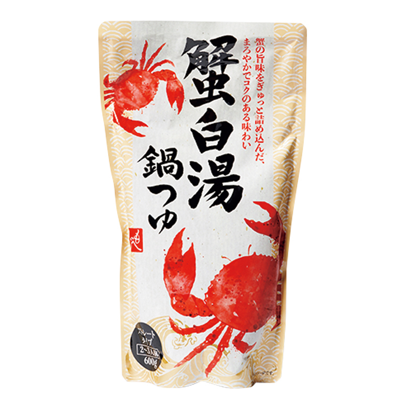 【5位】「蟹白湯鍋つゆ」（もへじ）／600g（2～3人前）321円