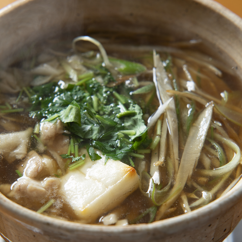 「鶏とごぼうの鍋」