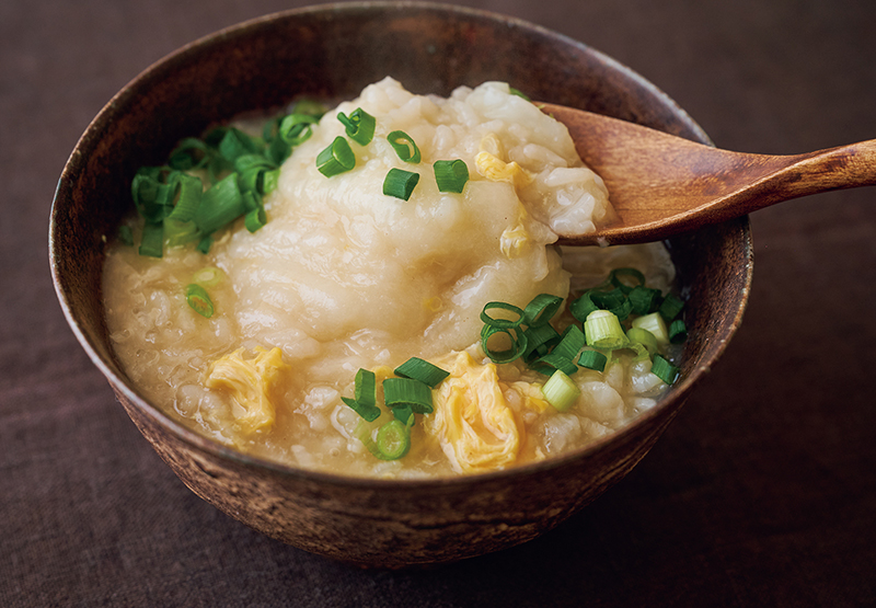 「餅入り長いもおじや」