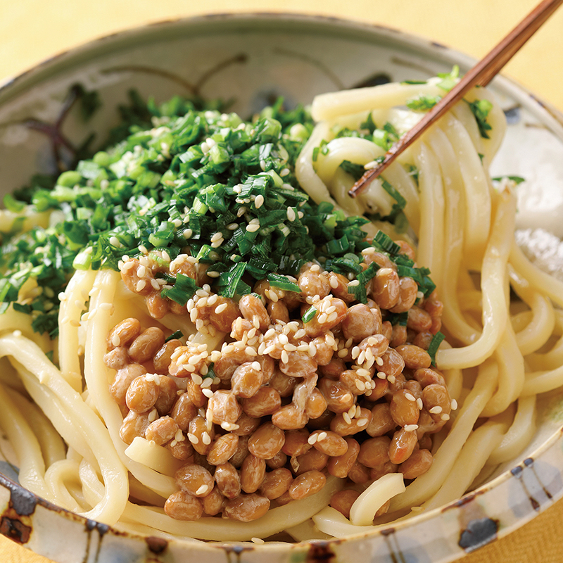 「香味にら納豆うどん」