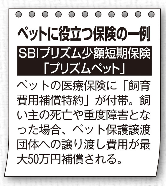 ペットに役立つ保険の一例