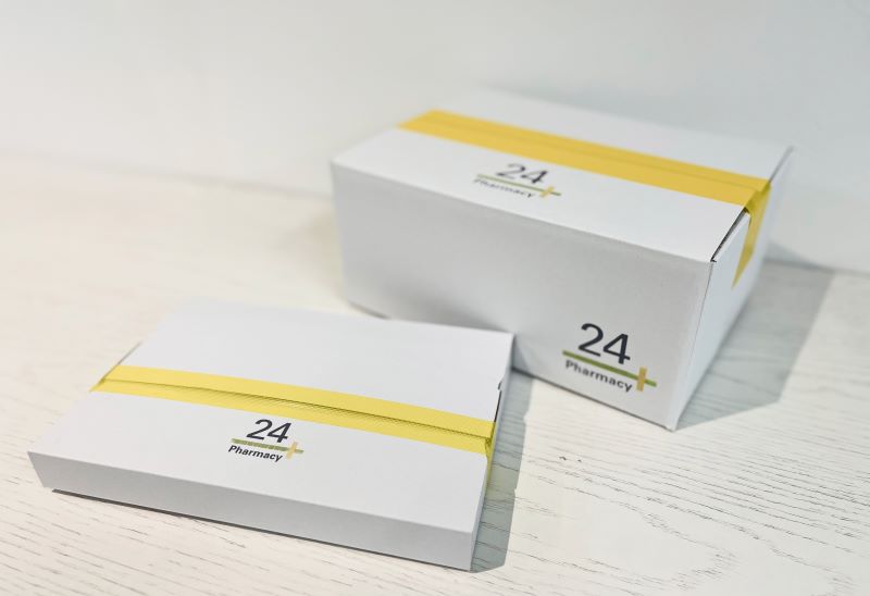 【４】薬が自宅や職場などに届く。