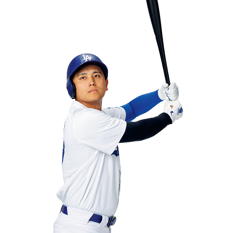 バッドを構える人