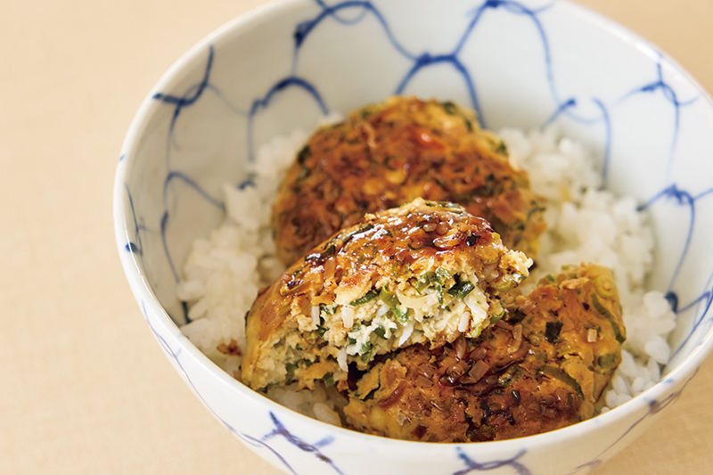 「しらたきつくね丼」