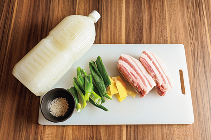 「豚の角煮」の材料