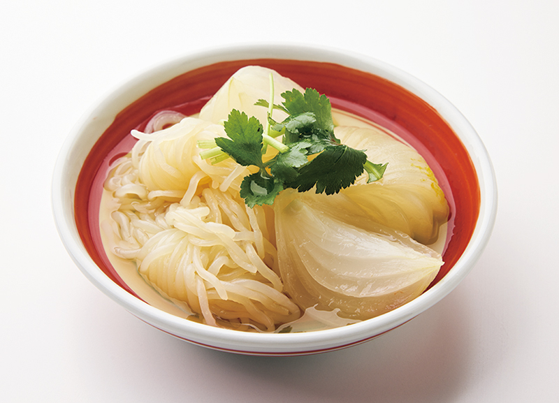 「しらたきと新玉ねぎのさっと煮」