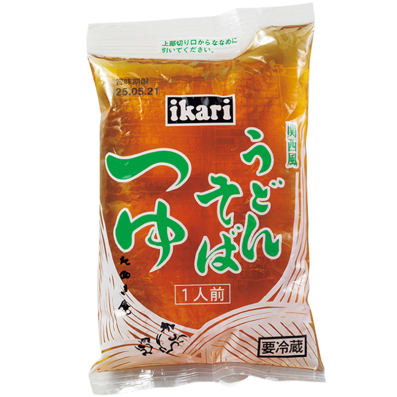 ikari「たぬき庵うどん・そばつゆ」（ストレート）（300g 195円）
