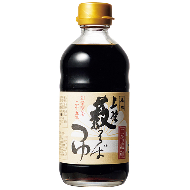 マルキン「上野藪そばつゆ 2倍濃縮」（340ml 430円）