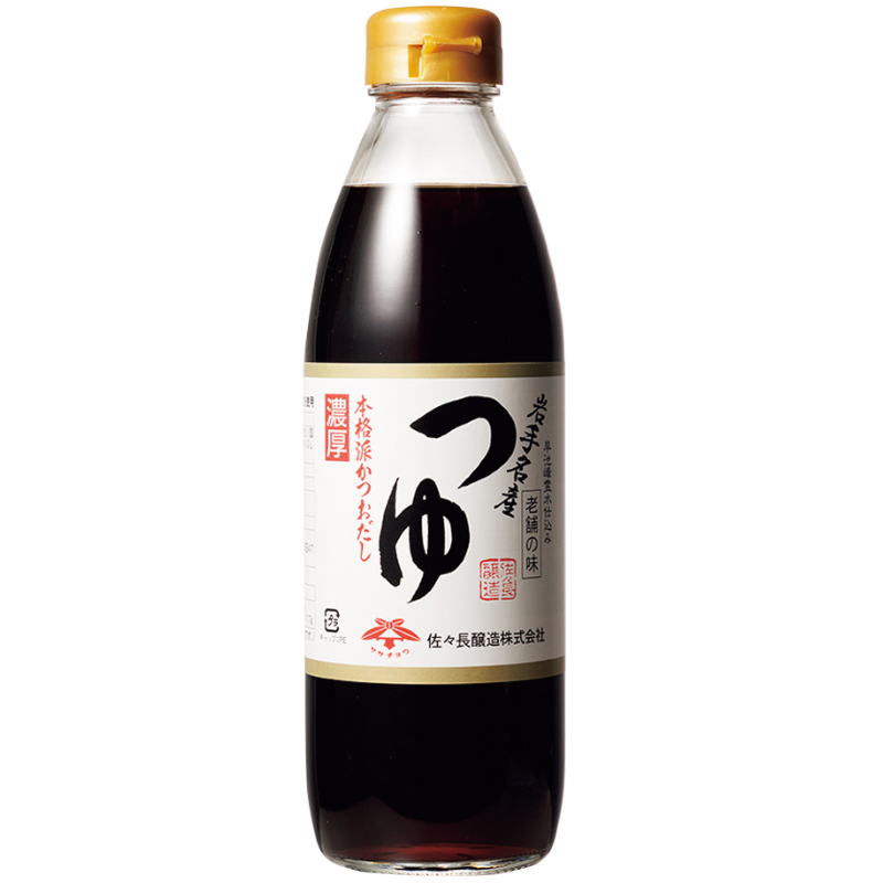 佐々長醸造「老舗の味 つゆ」（500ml 1242円）
