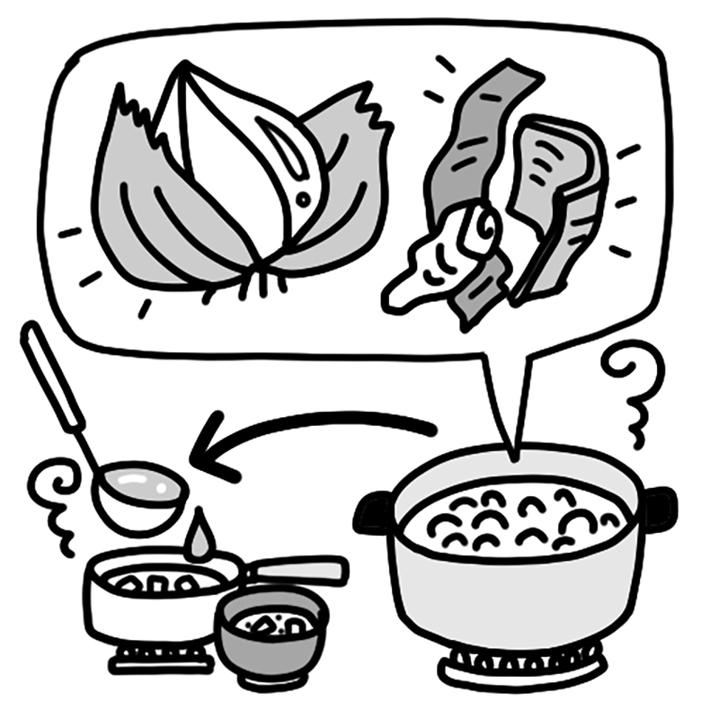 和洋中さまざまな料理のだしに利用できる