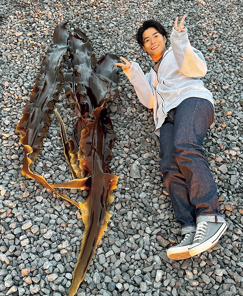 北海道の利尻昆布はでっかいどう！（写真／本人提供）