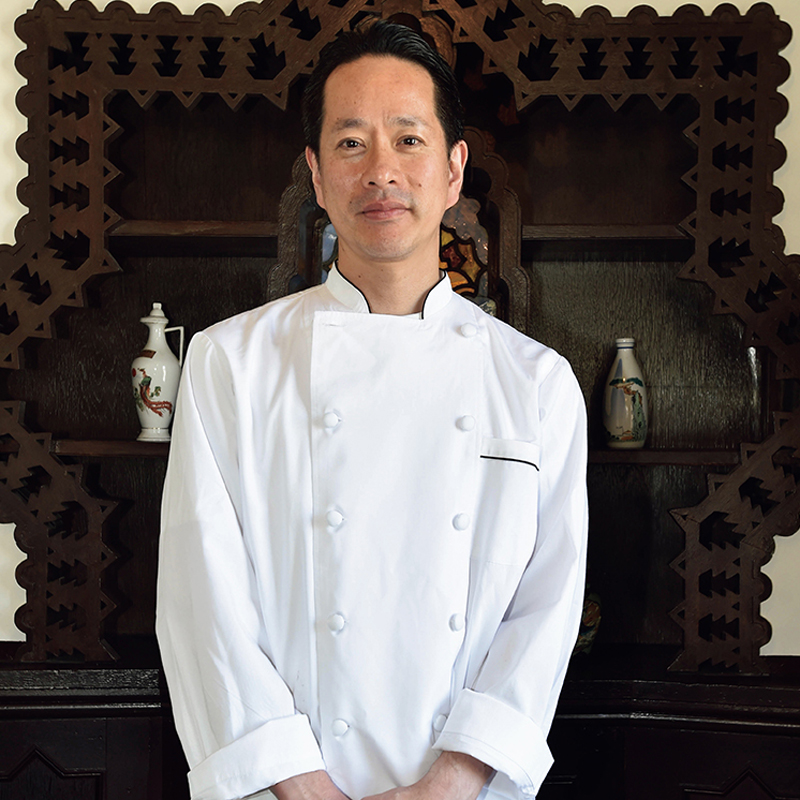 料理長・于修徳さん「具材は豚ミンチとえび天です」