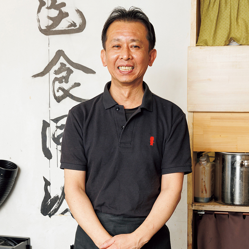 店長・三谷純一さん「麺と餡をよくまぜて」