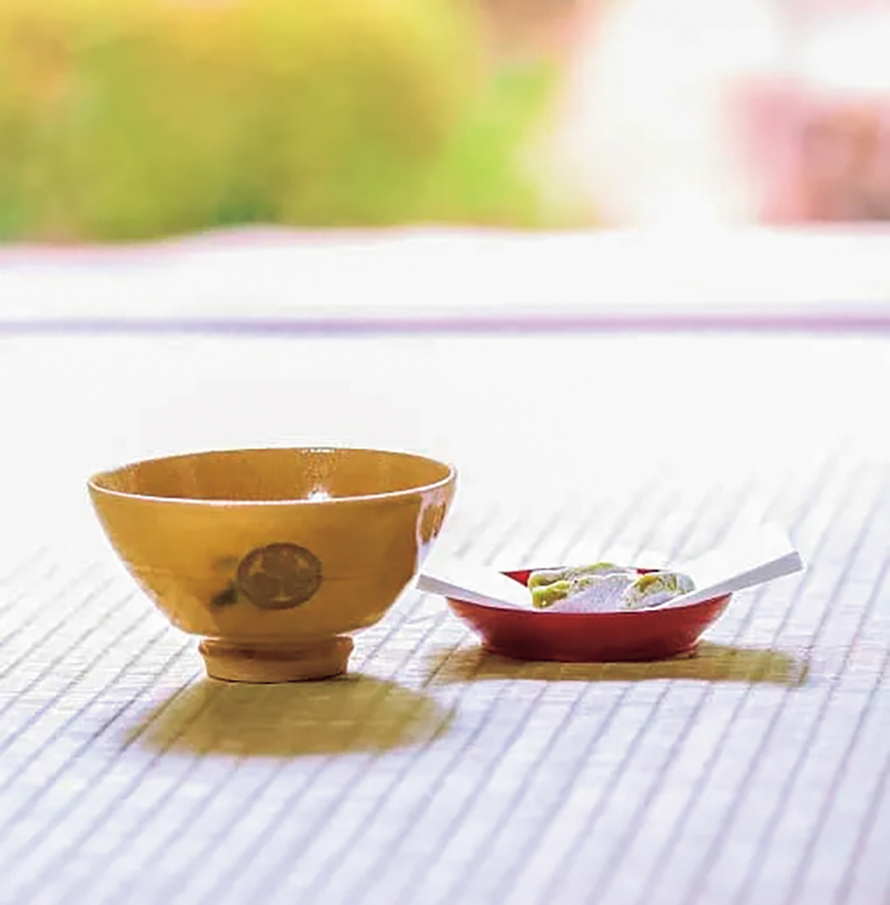 境内でいただけるお抹茶セット