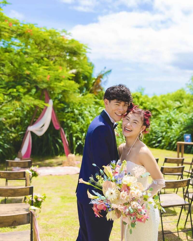 結婚式を行った村上佳菜子（インスタグラムより）
