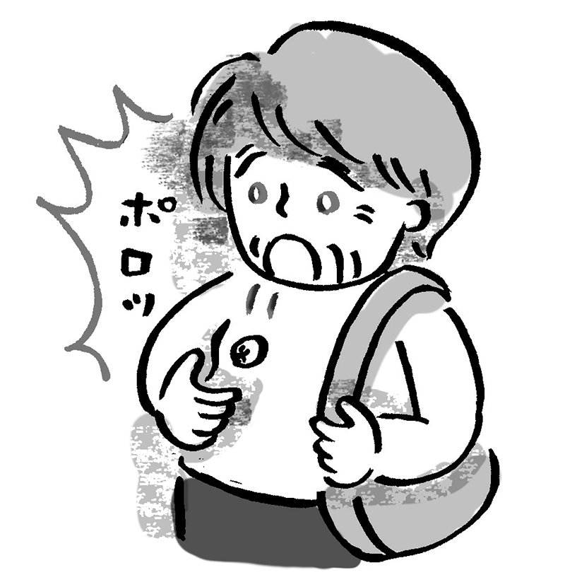 歯周病で…（イラスト／はまさきはるこ）