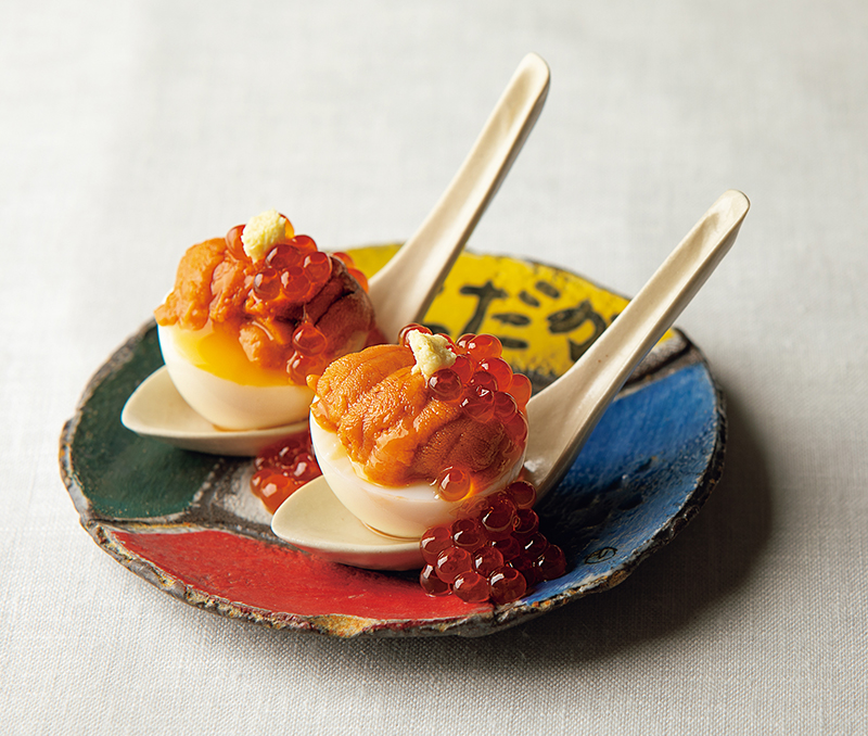 「ウニ・オン・ザ・煮卵」