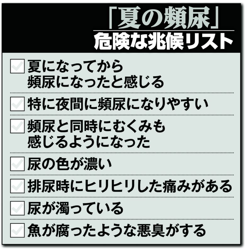 「夏の頻尿」危険な兆候リスト