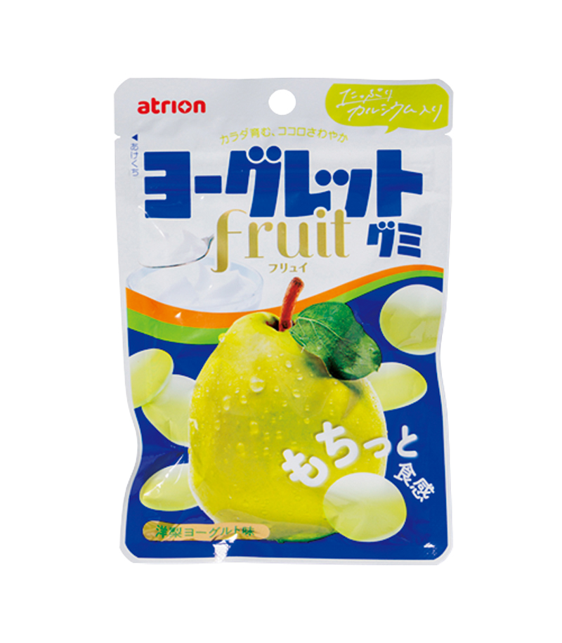 「ヨーグレットグミフリュイ　洋梨ヨーグルト」（アトリオン製菓）
